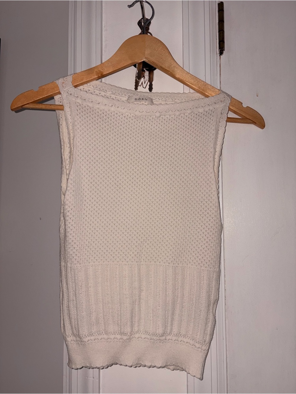 Doen Cream Knit Tank Top